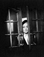 Marlene Dietrich during the filming of Witness for the Prosecution, 1956