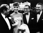 Cole Porter, Audrey Hepburn, Irving Berlin, and unidentified, early 1950s