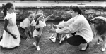 Judy Garland playing with her children, 1956